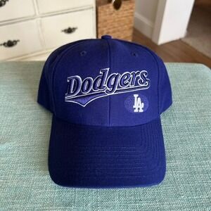 NWT LA Dodgers Twins Enterprise Embroidered Blue MLB Baseball Hat Strapback